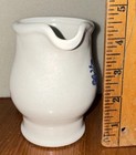 Pfaltzgraff White Blue Floral Ceramic Creamer Glossy Handle 3 oz 3.5 in Height — photo 4