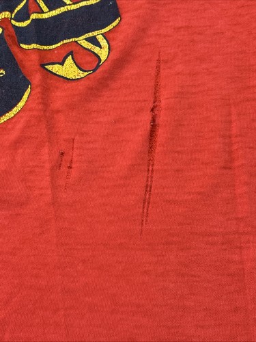 T-shirt vintage Indiana University National Champs taglia media rossa 1987 - Foto 3 di 16