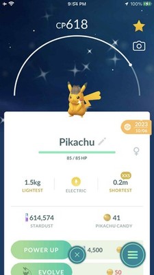Pokemon Shiny Pikachu Female XXS Size Wearing Detective Hat - TRA'DE GO