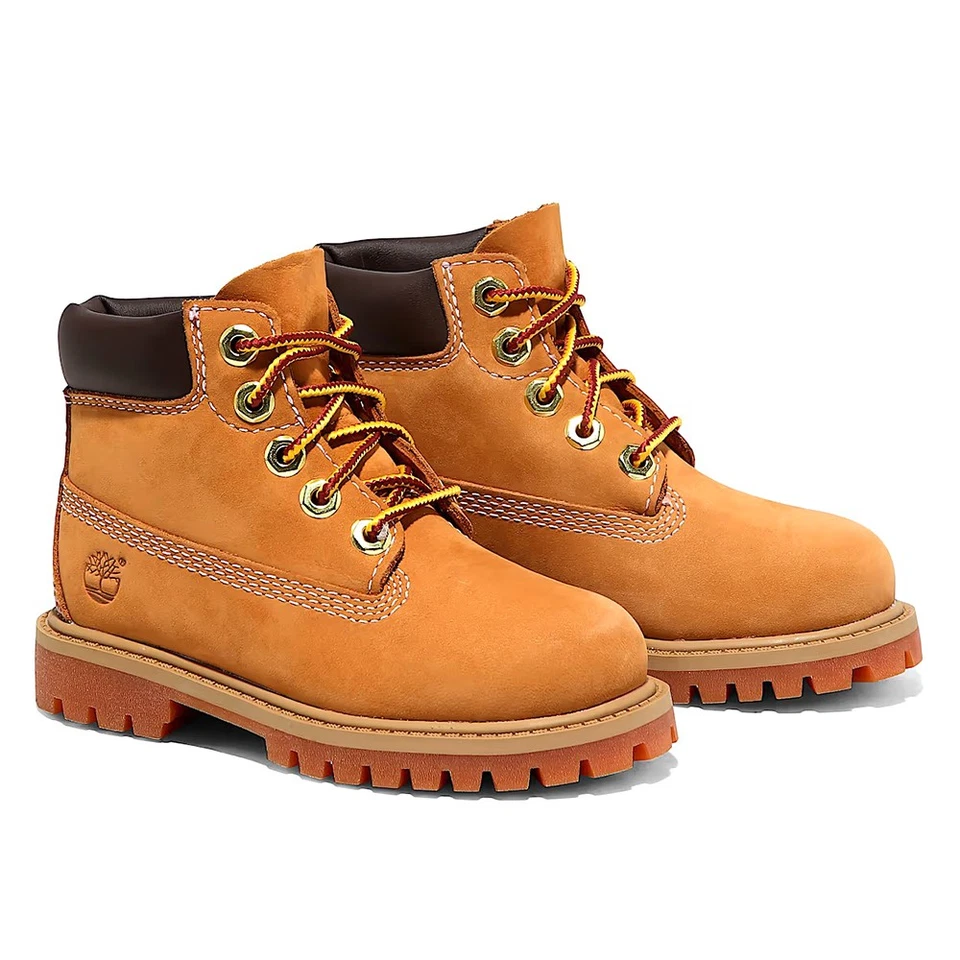 Timberland para niños pequeños 6 pulgadas Premium Boot Wheat (TB112809 713) Foto 4 de 4