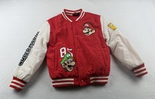 Primark Super Mario Bros. Red Varsity Jackets Kids Size 6-7yrs