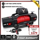 X-BULL Winch 20000LB 14500LB Synthetic Remote Waterproof Trailer Jeep 4WD Car