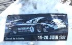 JACKY ICKX  DEREK BELL, 1982 LEMANS WIN,#1PORSCHE 956 LEMANS  Banner  24 x 55