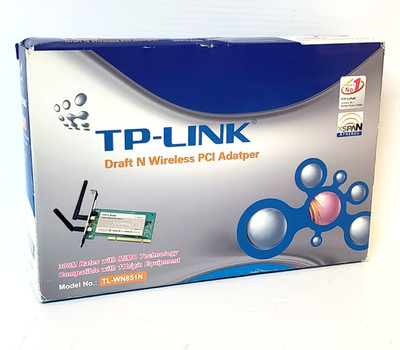 TP-Link TL-WN851N 300Mbps PCI Wireless N Ethernet WiFi Adapter - Blue Box 2007