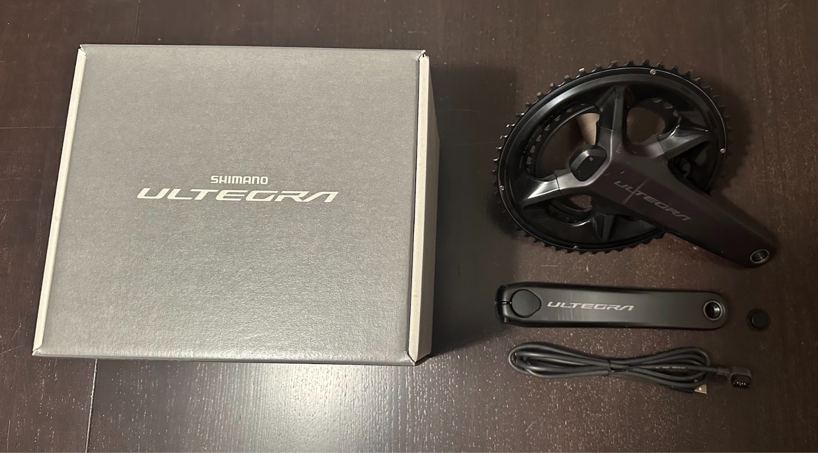 Shimano Ultegra FC-R8100-P Power Meter Crankset - 52/36T - Brand New Rings