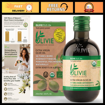 Organic Extra Virgin Olive Oil - High Polyphenol, 1250 mg/kg Antioxidants, Heart