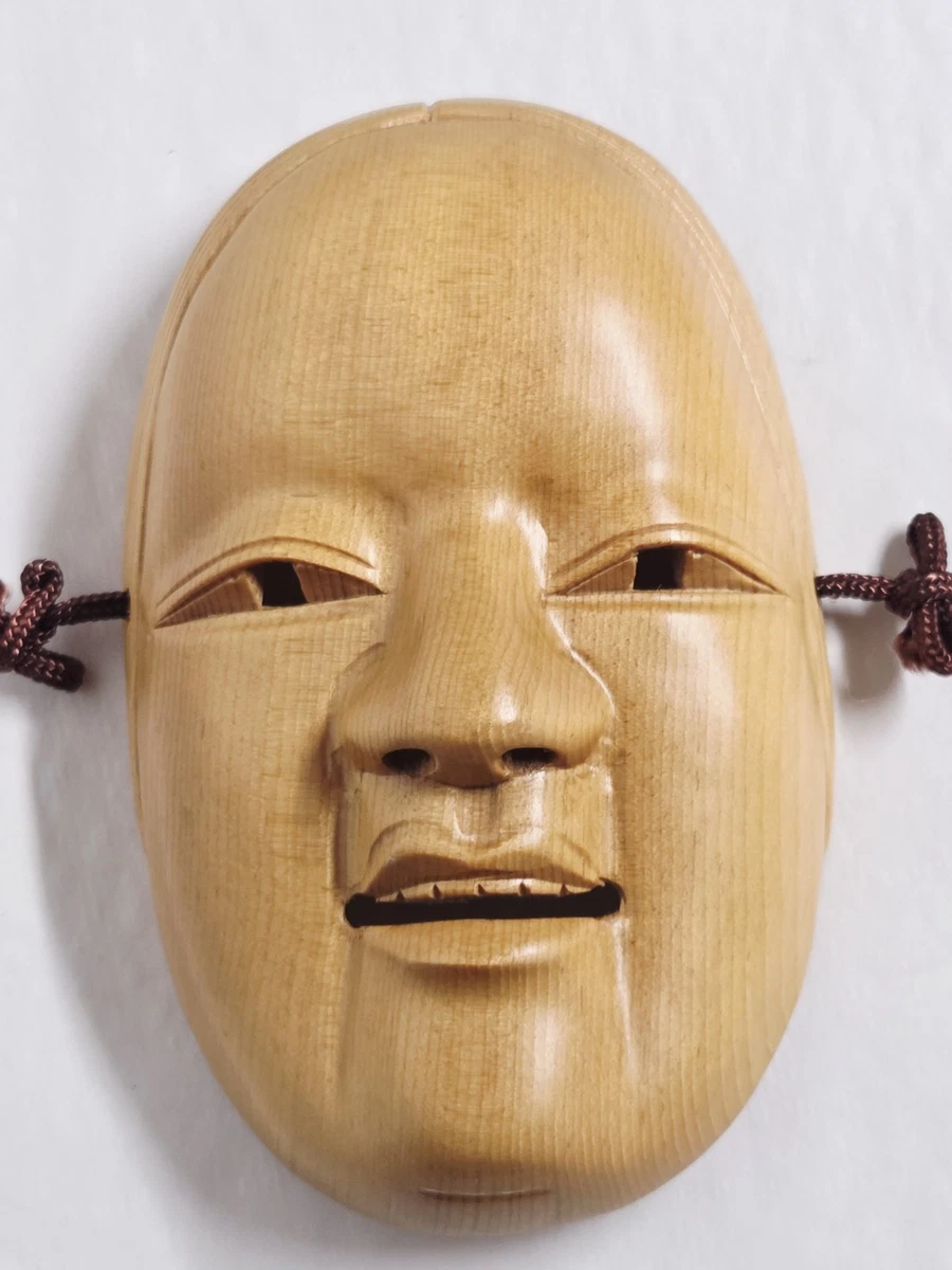 木制日本古董面具| eBay