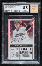 2017 Panini Contenders Draft Picks Cracked Ice Ticket 9/23 Nick Pratto Auto 15eu