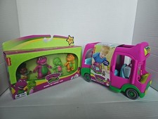 Barney s World Preschool Toy Adventure Bus Barney Hey Friends Pack 3-Inch