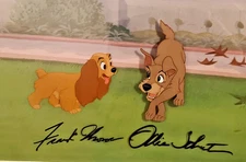 🌕 Lady Tramp Lady cel Art Corner 1955 Disney Original Production cel
