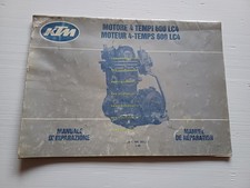KTM motore 600 LC4 1988 manuale officina italiano francese originale