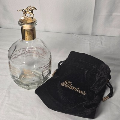 Blanton's Gold Edition Bourbon Empty Bottle Bag  L  Stopper Horse Collectible