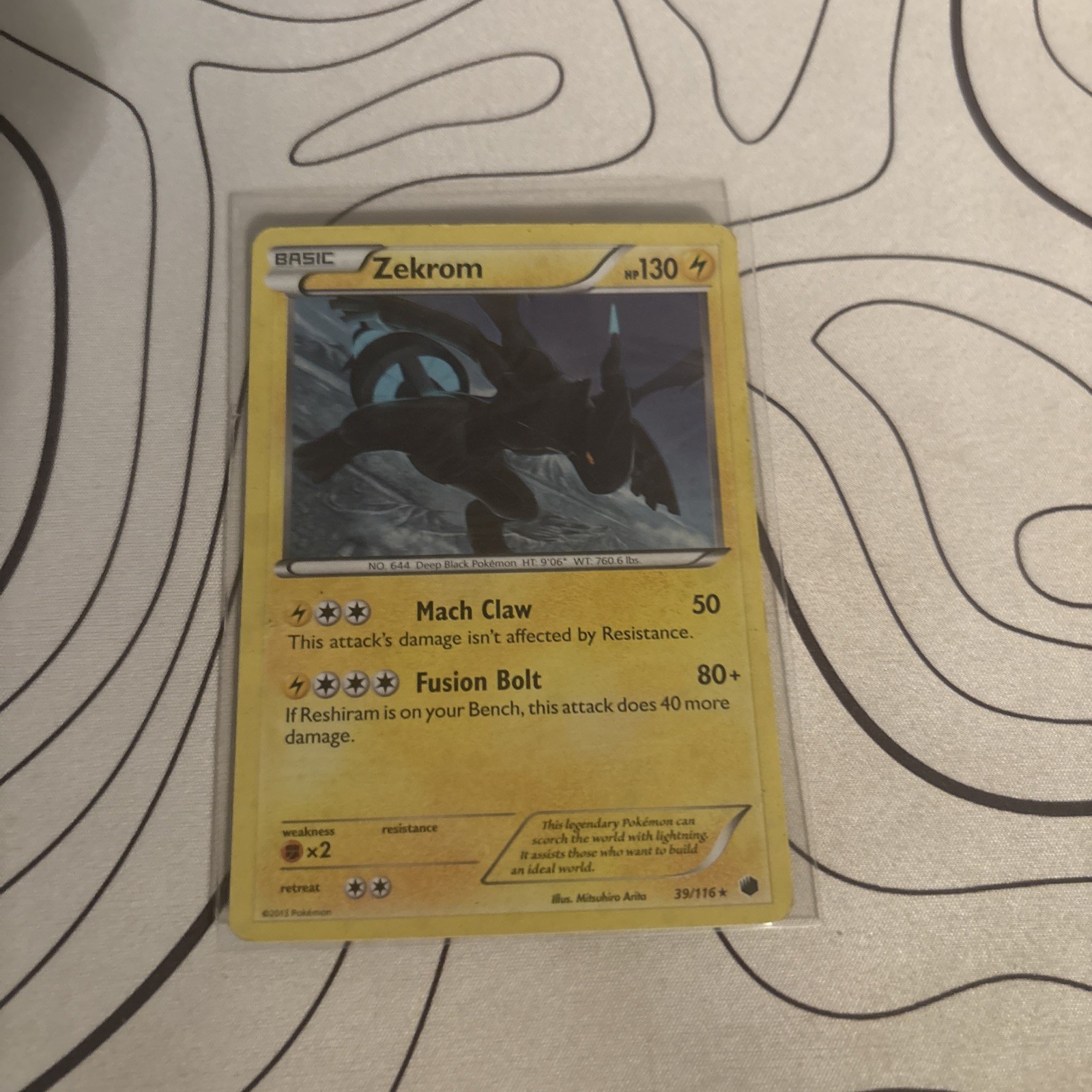 Zekrom - 39/116 - LP - Holo Rare - BW: Plasma Freeze - Pokémon TCG -