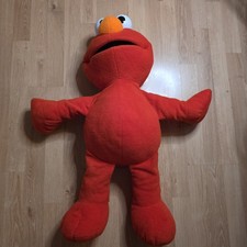 Vintage 2002 Fisher Price Sesame Street Big Book Elmo Plush Red Stuffed Animal