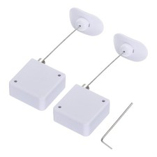 Retractable Cable Lock Double Side Adhesive Slow Arc 600g 2Set White