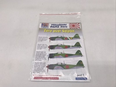 1/48 H. Models Decals #055 Mitsubishi A6M2 Zero KH