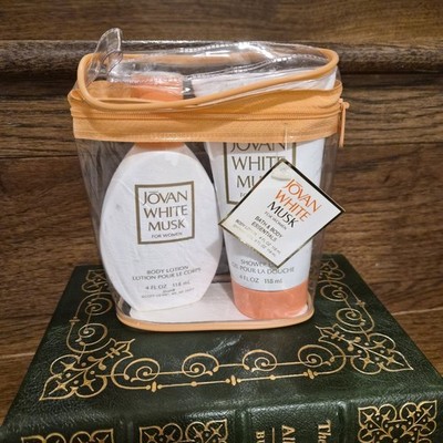 Vintage Jovan White Musk for Women Set Body Lotion And Shower Gel