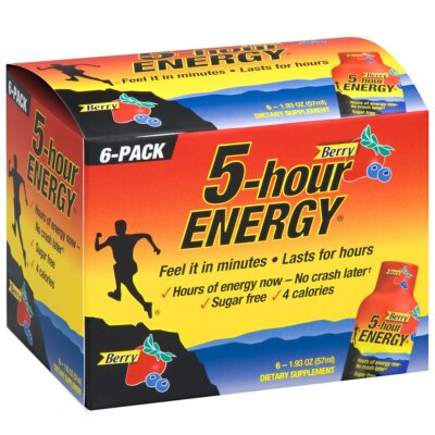 5 Hour Energy, Berry, 6 Count