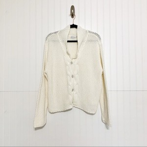 ivory chunky knit cardigan