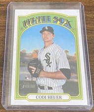 Codi Heuer 2021 Topps Heritage High Number Rookie RC #555 Chicago White Sox