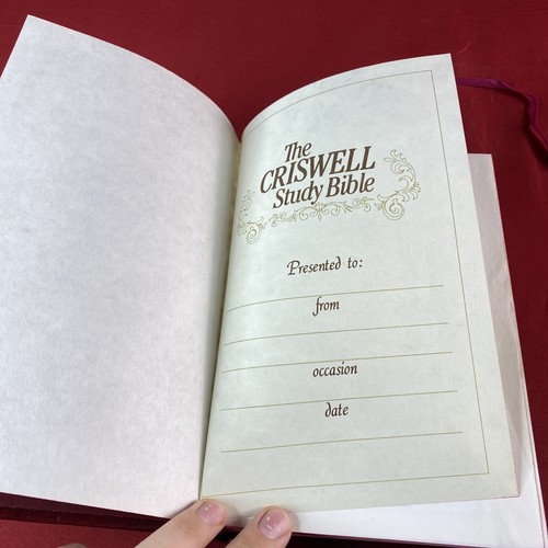 KJV The Criswell Study Bible Padded Hardcover Thomas Nelson 852BG USA Print - Bild 4 von 10