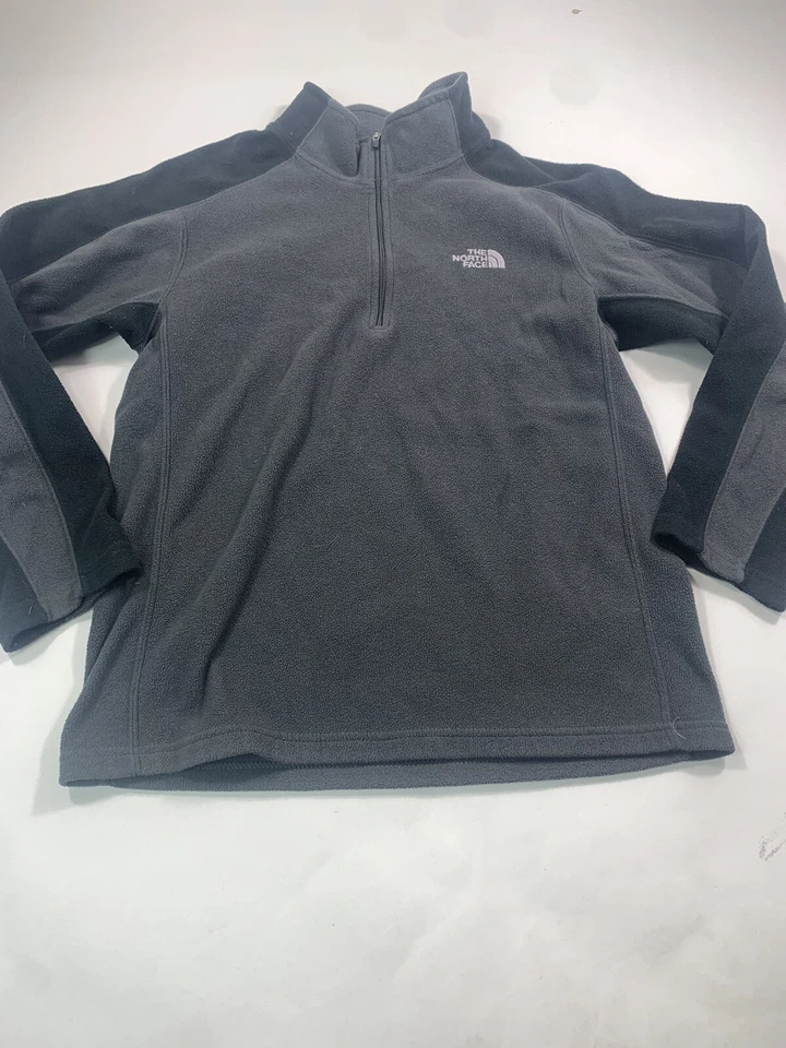 Suéter The North Face Niños Grande Manga Larga 1/4 Cremallera Exterior Informal Gris Foto 2 de 4