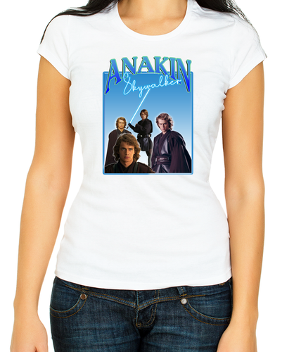 Anakin Skywalker, star wars 3/4 Short Sleeve T Shirt Woman G807 - Picture 5 of 5