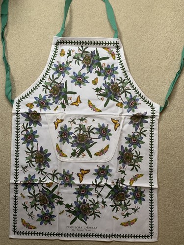 New Vintage Portmeirion Apron Pinafore Pinny Botanic Garden Floral Cotton - 第 2/23 張圖片