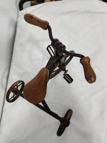 Vintage Toy Tricycle Salesman Sample Steel And Wood Construction - Picture 2 of 11