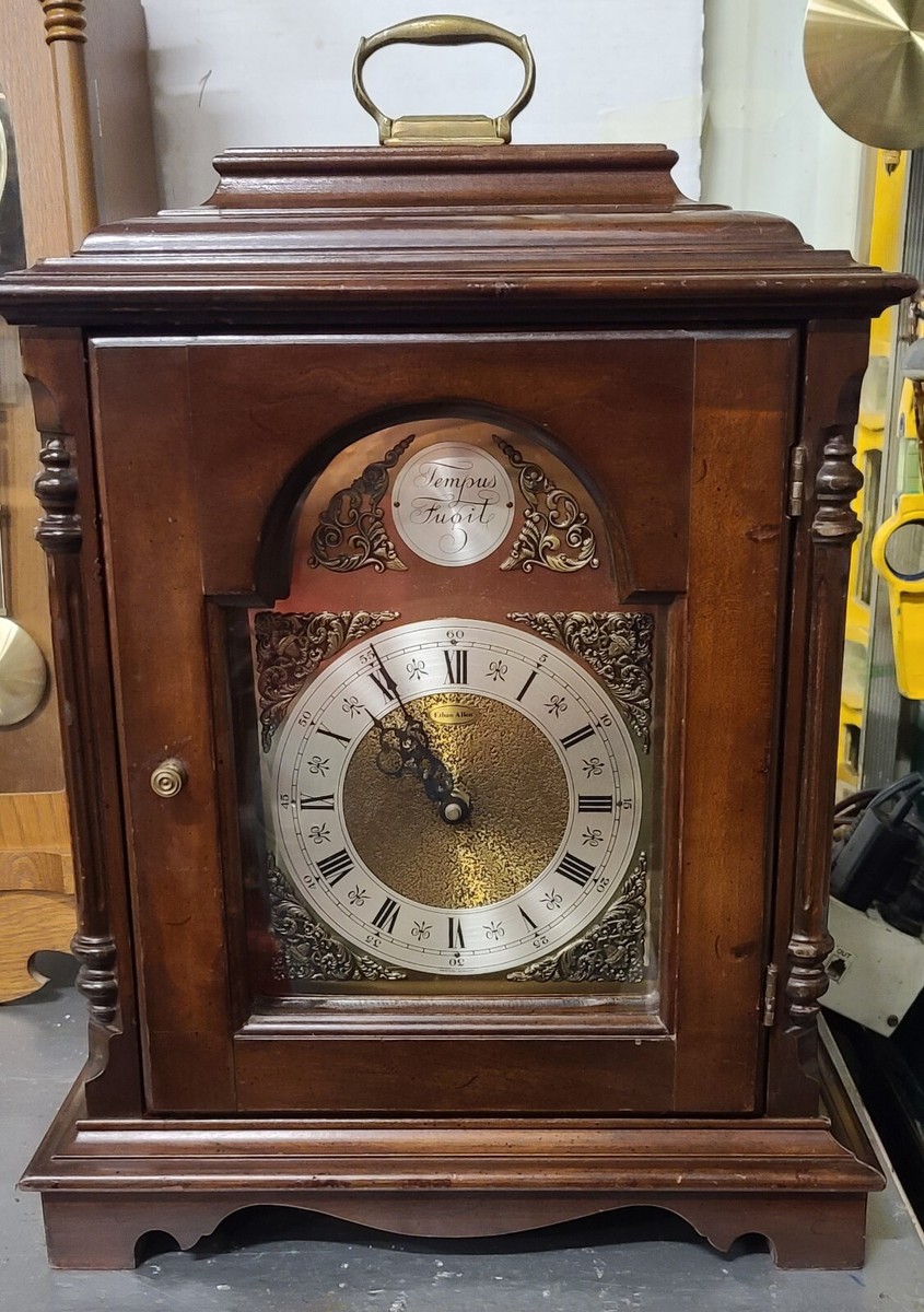 アンティーク 置時計 Tempus Fugit 枕時計 Large Vintage Tempus Fugit,Oak, 2 Hammer Mechanical Chime