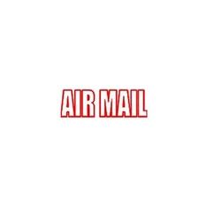 AIRMAIL Outlined Self-Inking Stamp - Red Ink