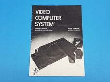 Video Computer System CX2600A Atari 2600 Authentic Manual Only Black White