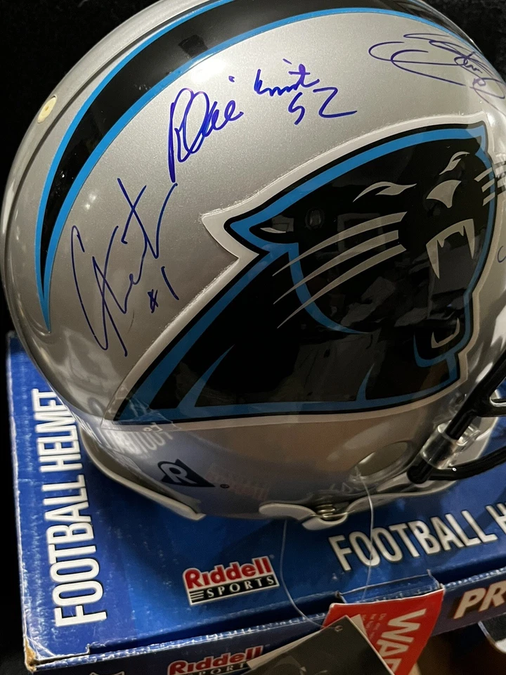 CAROLINA PANTHERS SIGNED Reggie White Kevin Greene ++ Authentic Helmet JSA LOA - Image 4 of 4