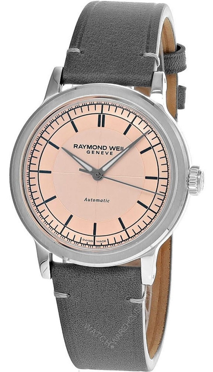 RAYMOND WEIL Millesime Grey Leather Men's Watch 2925-STC