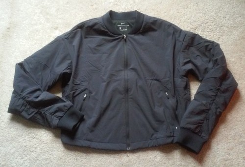 NWT NIKE WOMEN'S BLACK AEROLAYER TRAINING JACKET SIZE M 811034 010 - Picture 5 of 9