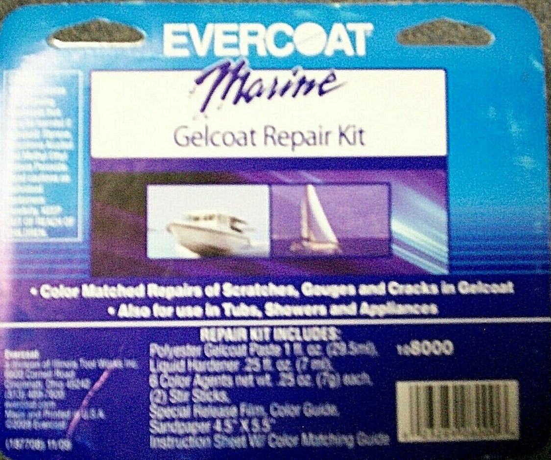 Evercoat Marine Boat ect. Match n' Patch Gelcoat Repair Kit Jr 108000