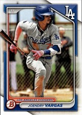 2024 Joendry Vargas Topps Bowman Los Angeles Dodgers - #12 Prospect!