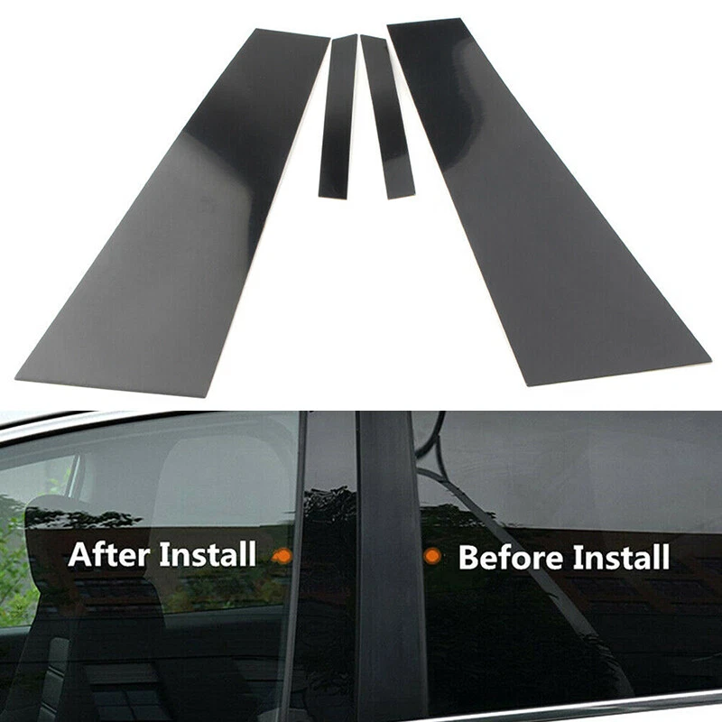 Cubierta de postes de pilar negro brillante para Mercedes CLS C219 2006-2011 Foto 2 de 4