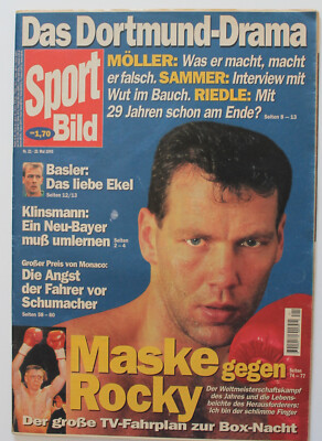 Sport Bild 1995/21: Ekel Basler (Werder Bremen), Borussia Dortmund, Maske/Rocky