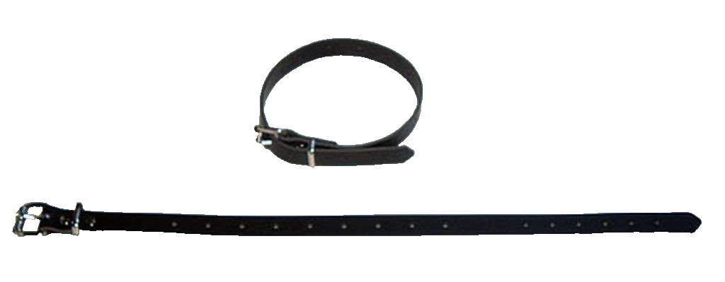 4 Lederriemen Befestigungriemen Fixierungsriemen schwarz 50,0 x 2,0 cm leather