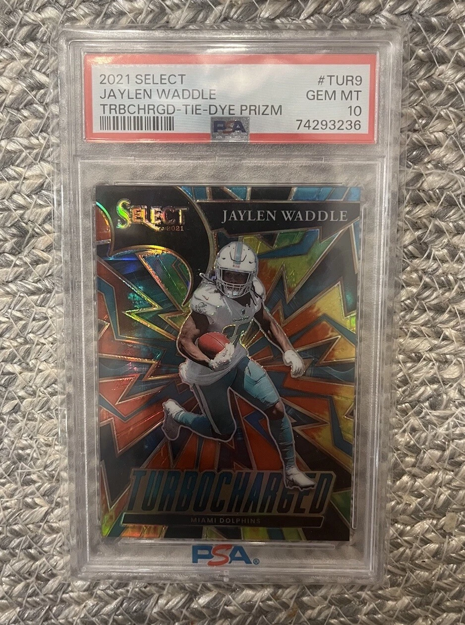 Jaylen Waddle Panini Select Turbocharged #TUR9 Tie Dye