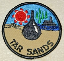 Tar Sands District Rolled Edge Circular Boy Scout Uniform Badge Canadian Abt3a