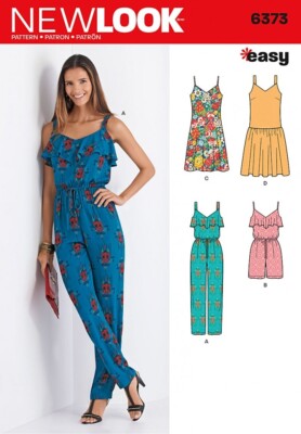 New Look Schnittmuster 6373 Damen A (8-10-12-14-16-18-20)