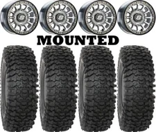 Kit 4 System 3 RC500S Tires 35x10-15 on Sedona Sano Beadlock Machined 1KXP