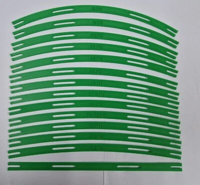 SIMPLY MODELS Plastic N Gauge Flex Track Radius Guiding Tools