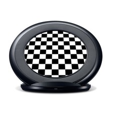 Vinyl Decal Skin for Samsung Fast Charge - Black and White Checkers
