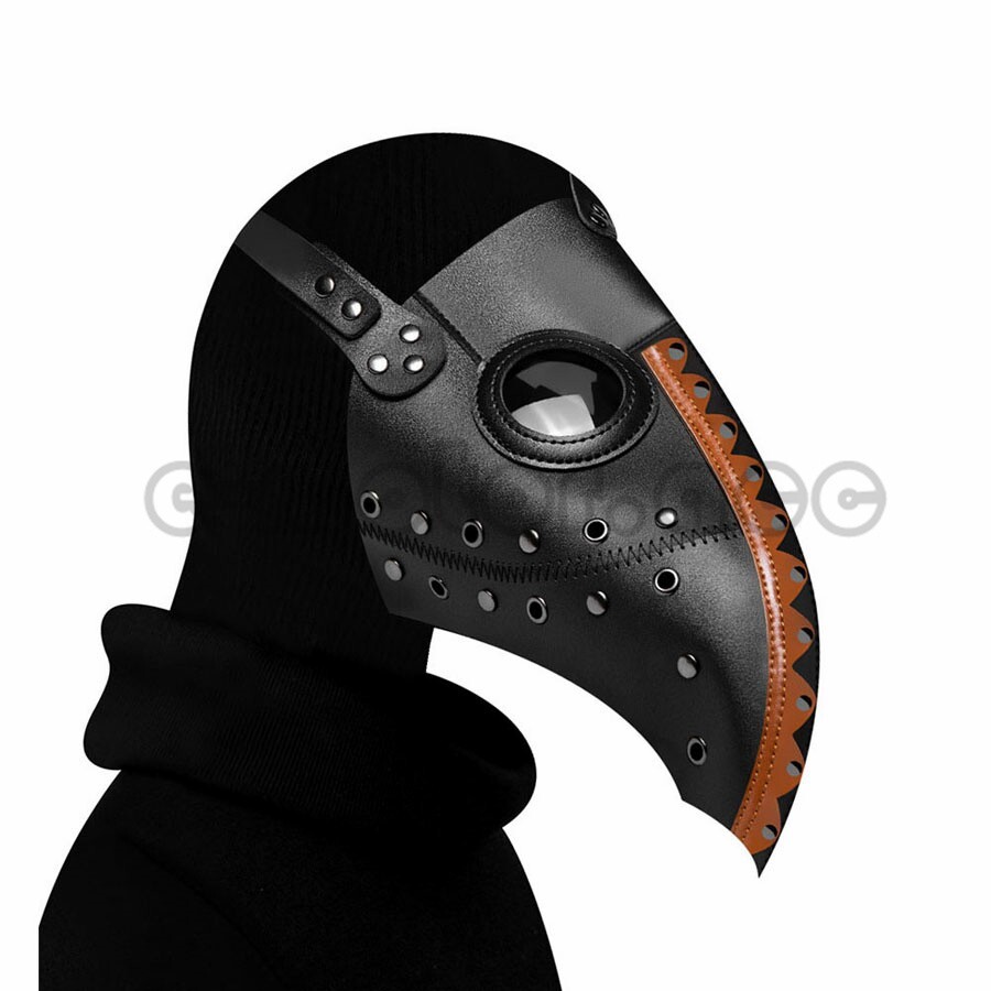 Cosplay Punk Plague Doctor Long Nose Bird Beak Steampunk Halloween Mask Props
