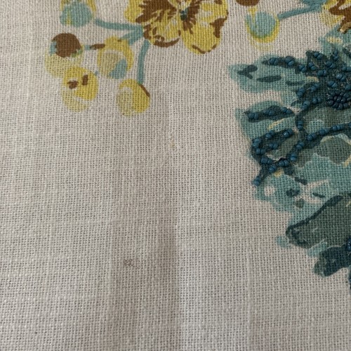 Cynthia Rowley Embroidery Beaded Flower Tassel Table Runner Party Garden 16”x70” - Picture 3 of 22