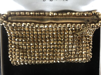 Antique Whiting and Davis Mesh Coin Purse Excellent Condition