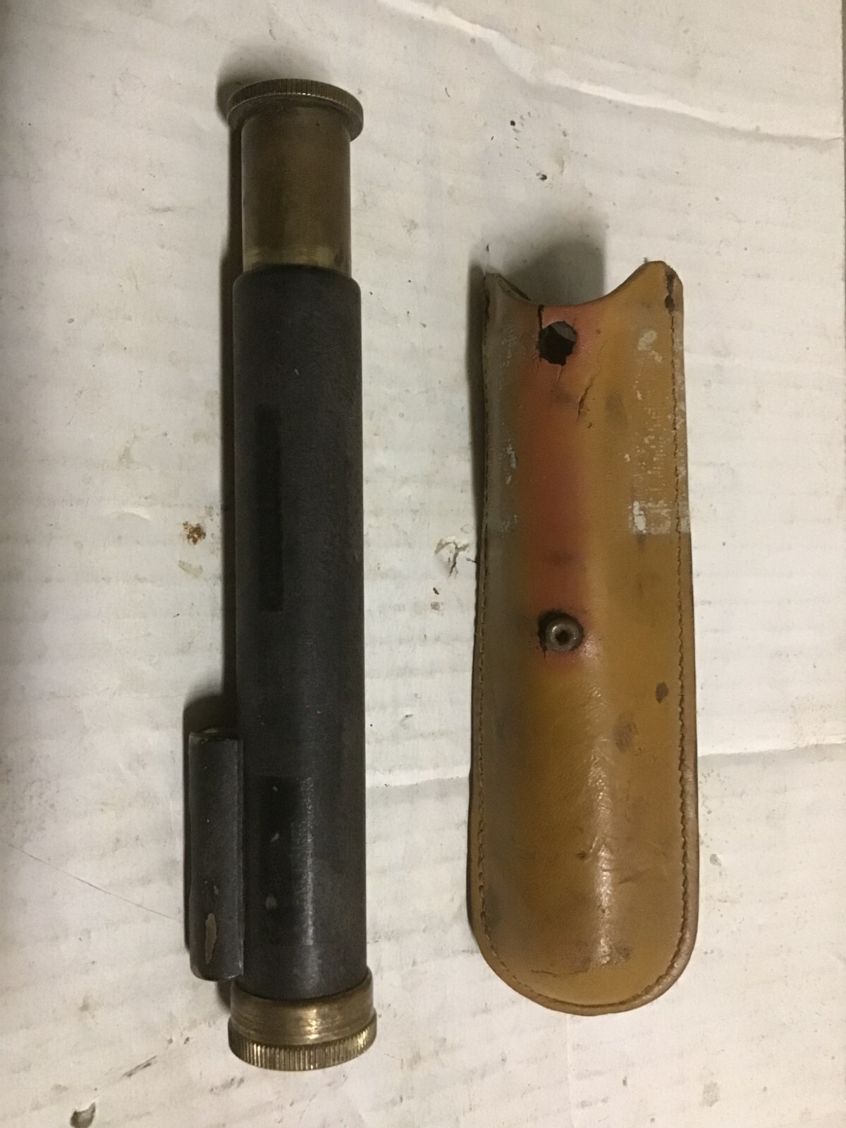 Surveyors Hand Level Scope Post Lens ORIG CASE Kuker Ranken survey tool?